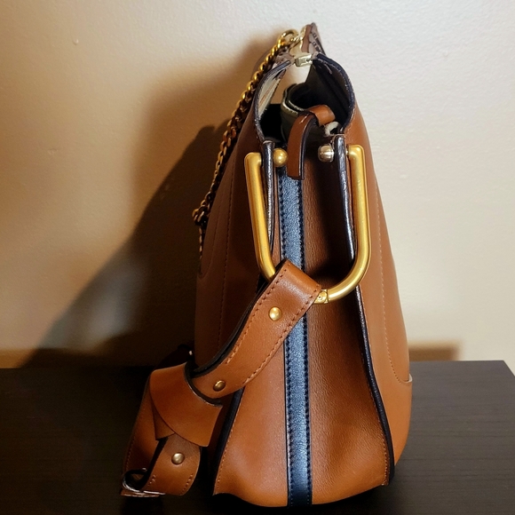SOLD CHLOE leather Hayley Carmel Hobo bag purse - Picture 7 of 10